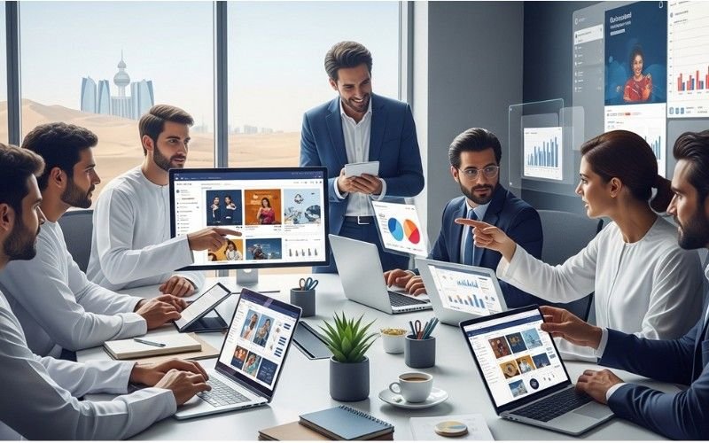 Marketing expert planning social media campaigns for Abu Dhabi business owners