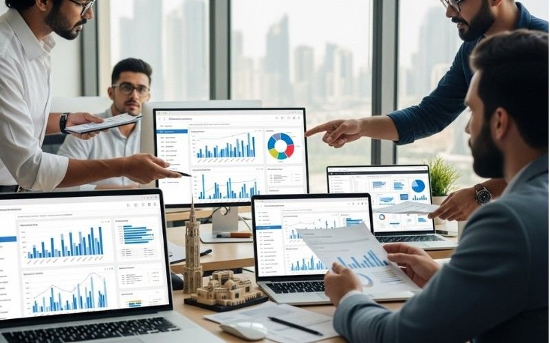 A modern online store dashboard showing ecommerce SEO in Sharjah strategies