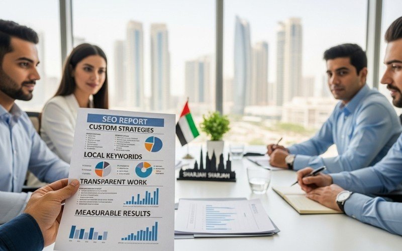 Example of improved website ranking and traffic after on-page SEO in Sharjah
