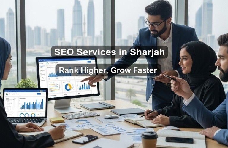 Digital marketing experts providing SEO services in Sharjah office