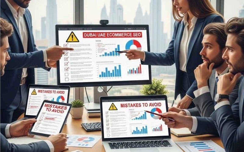 A storefront and product dashboard representing ecommerce SEO in Sharjah for UAE businesses