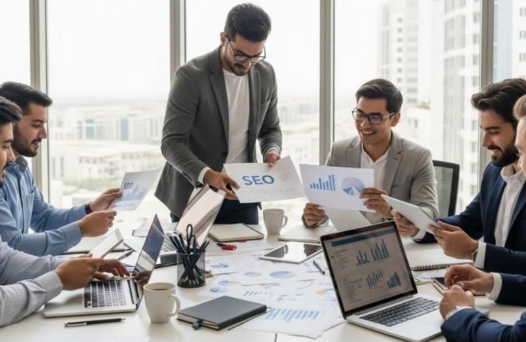 Professionals providing SEO services in Ajman to improve website rankings