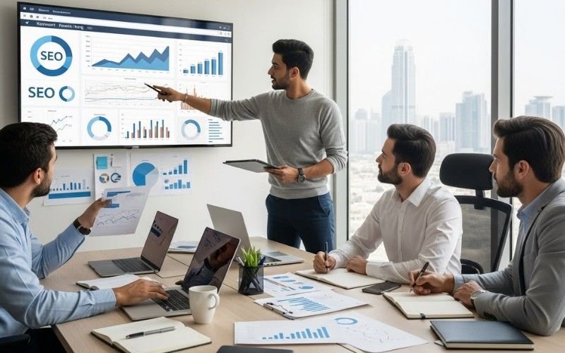 Professionals providing SEO services in Ajman to improve website rankings