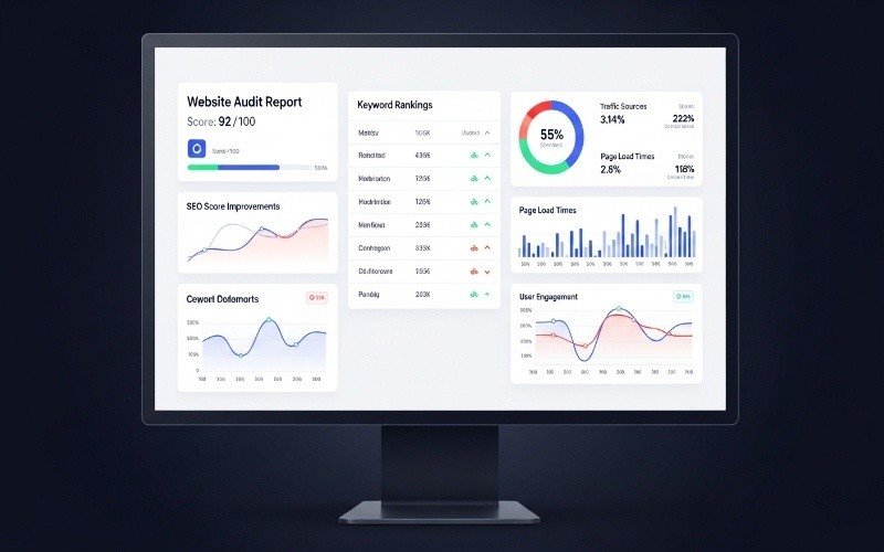 Close-up of hands with digital overlay effects symbolizing online data strategy by Professional SEO Experts in Fujairah