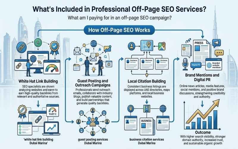 Off-Page SEO Services in Dubai Marina