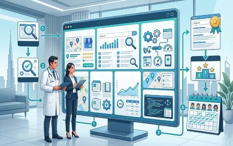 SEO services for Doctors in Dubai to improve Google rankings, local visibility, and patient growth.