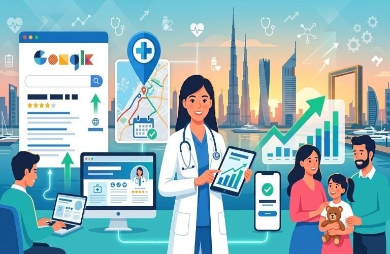 SEO services for Doctors in Dubai to improve online visibility and attract more patients through digital marketing.