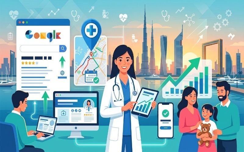 SEO services for Doctors in Dubai to improve online visibility and attract more patients through digital marketing.