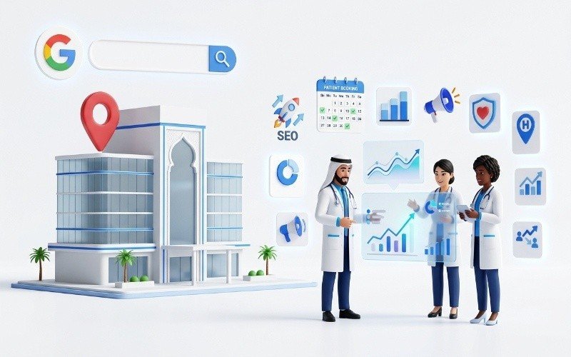 SEO for Hospitals Dubai to get more patients with healthcare SEO services and digital marketing solutions.