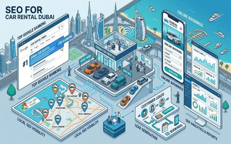SEO for Car Rental Companies Dubai: Get More Direct Bookings and Higher Google Rankings