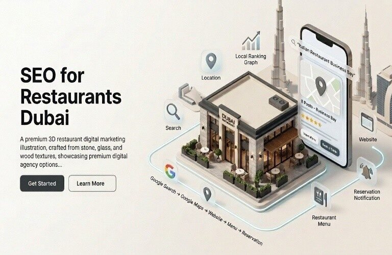 SEO for Restaurants Dubai with Google Maps and local search strategy