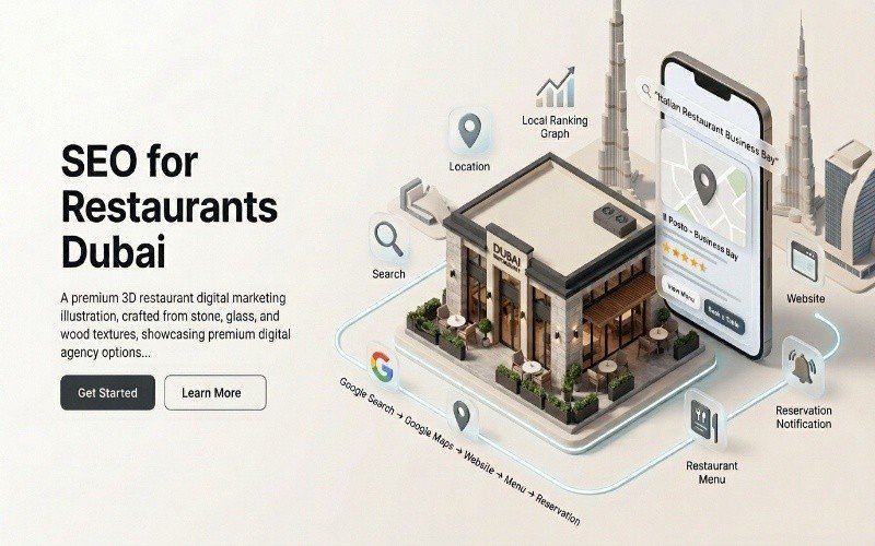 SEO for Restaurants Dubai with Google Maps and local search strategy