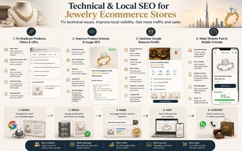 Technical & Local SEO for Jewelry Ecommerce Stores
