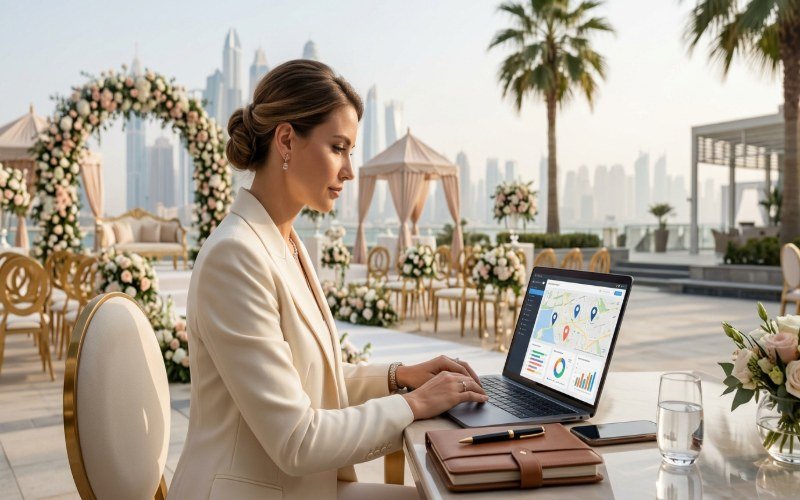 Local SEO and Google Maps visibility for a Dubai wedding planner