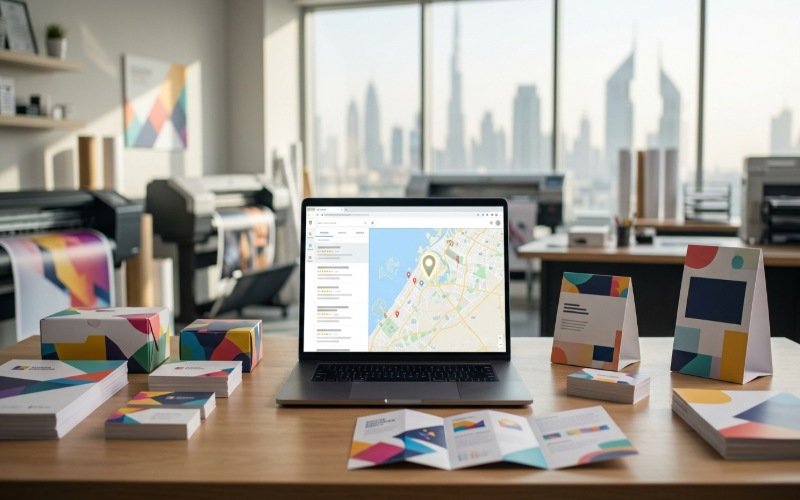 Local SEO and Google Maps visibility for Dubai printing companies