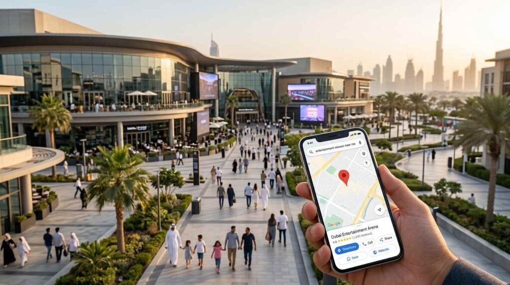 Local SEO helping Dubai entertainment venues appear in Google Maps and local searches