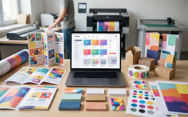Optimised printing service and product pages for a printing company