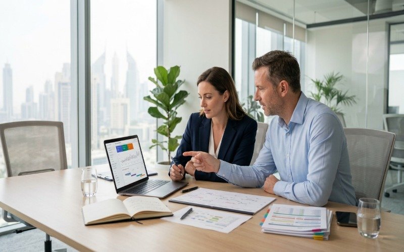 Event business owner and SEO specialist planning search growth goals in Dubai